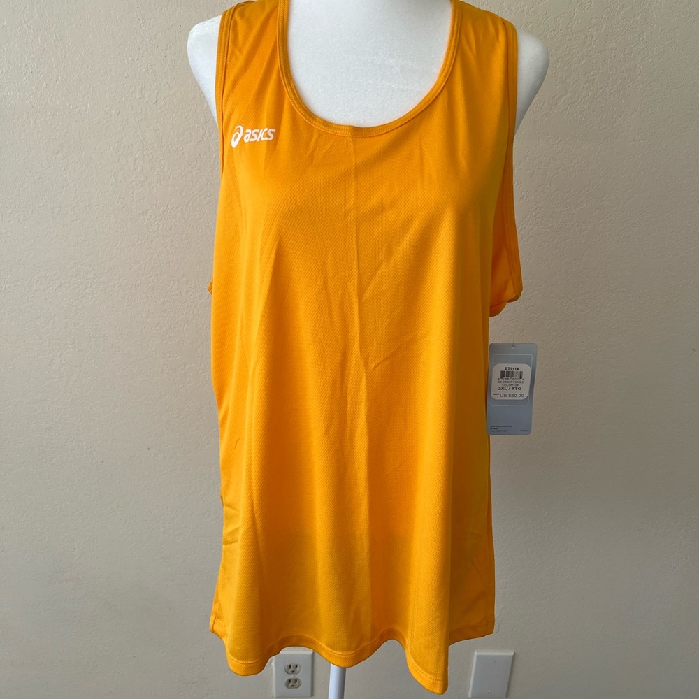 Asics Gold Orange Relaxed Tank Top